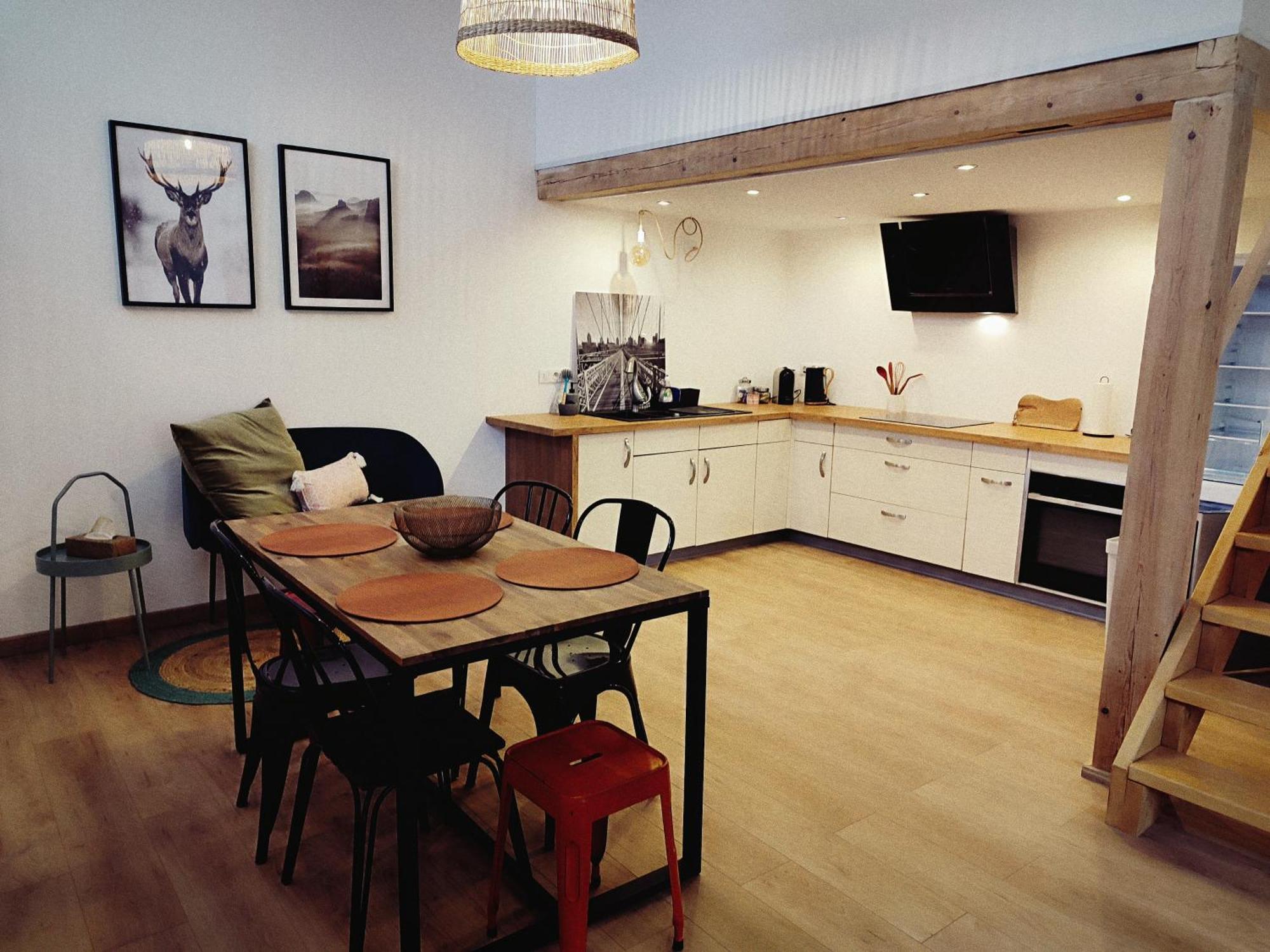 Le Chaleureux Loft 1 Minute Du Tram Daire Lingolsheim Dış mekan fotoğraf